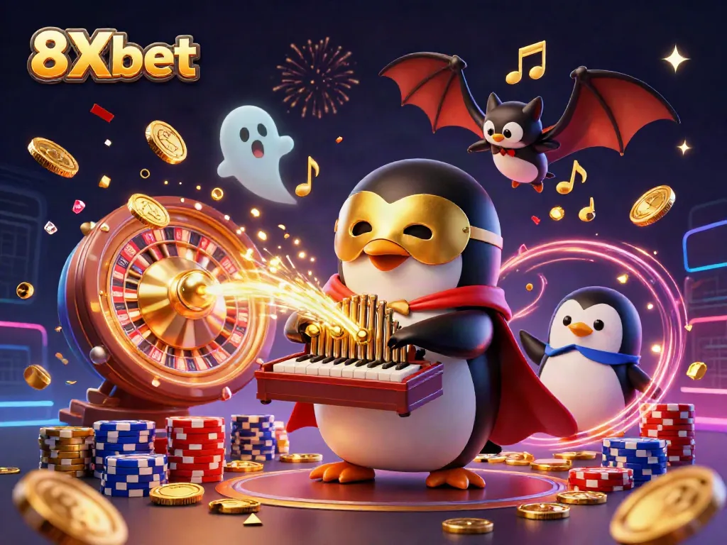 Experience excitement at 8Xbet with interactive games, golden coins, and action-packed visuals.