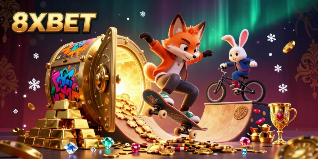 Experience thrilling gameplay at 8XBET with exciting casino elements and vibrant character action.