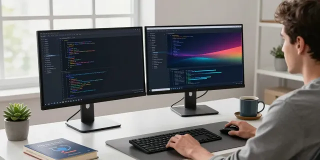 OpenAI-compatible API for multiple models integrated into a professional coding environment, showcasing developer tools and workspace.